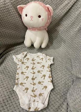 Боди для девочки с зайчиками