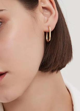 Сережки позолота нові