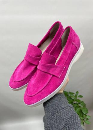 М’які зручні лофери на кожен день натуральна замша шкіра 36-41