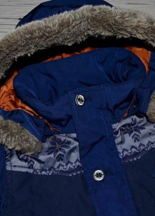 18 месяцев 80 см фирменная мего крутая теплая куртка пальто парка с мехом тимберленд6 фото