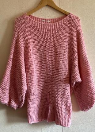 Розовый свитер5 фото