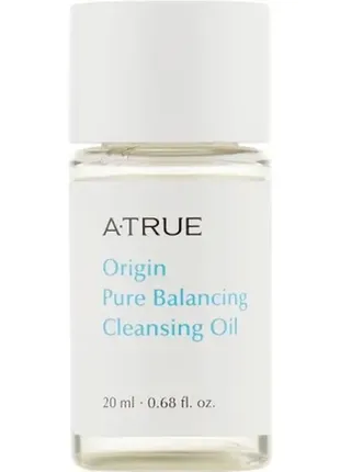 Гідрофільна очищувальна олія зі збалансованою формулою a-true pure balancing cleansing oil/міні/20мл2 фото