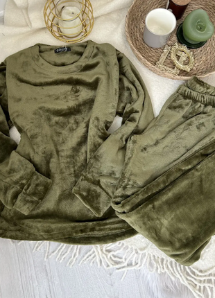 Жіноча тепла піжама кофта і штани