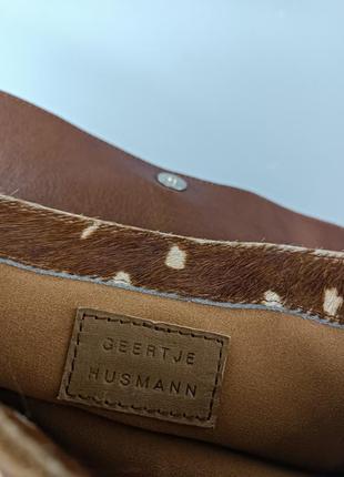 Фирменная кожаная сумка на плечо geertje husmann7 фото
