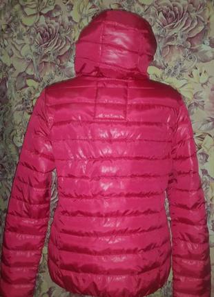 Малинова/рожева куртка/вiтровка на синтепоні5 фото