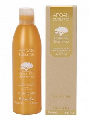 Argan shampoo безсульфатний аргановий шампунь 250 ml1 фото