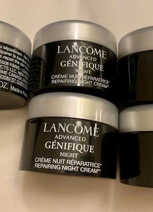 Отличный ночной антивозраст крем для лица lancome génifique оригинал