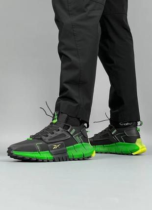 Чоловічі кросівки reebok zig kinetica edge black green9 фото