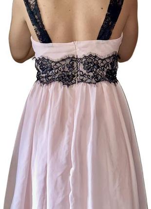 Нежное розовое мини платье5 фото