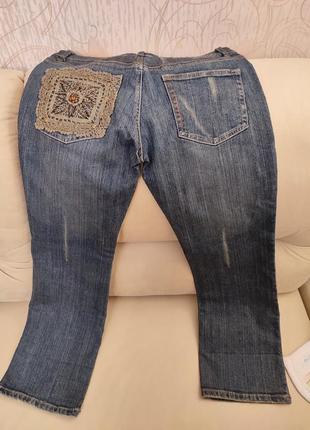 Укорочені джинси бриджі штани брюки7 фото