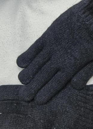 Черные перчатки. женские перчатки. рукавички1 фото