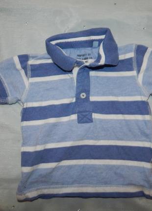 Футболка на малыша 6-9мес polo baby