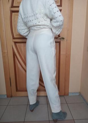 Шерстяные брюки с защипами франция4 фото