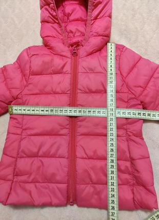 Розовая весенняя курточка на девочку 12-18 месяцев3 фото