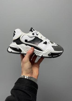 Кросівки у стилі dolce NS1 & gabbana airmaster ‘white black’