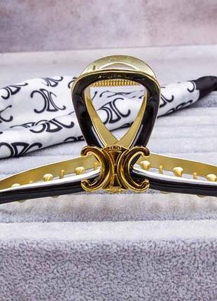 Краб для волос, большой металлический крабик, 14 см