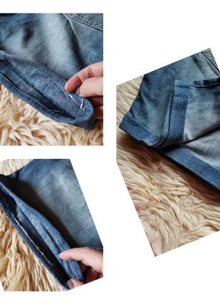 River island джинсовые шорты шорты до колена шорты из денима6 фото