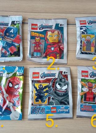Фігурки lego super heroes marvel