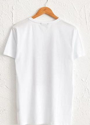Белая мужская футболка lc waikiki/лс вайкики vacation time. фирменная турция2 фото