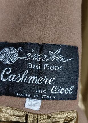 Мужское пальто итальялия 100кашемир цвет какао8 фото