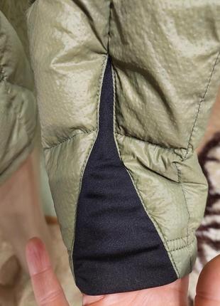 Куртка с натуральным пухом пуховик стеганый прошитый 7