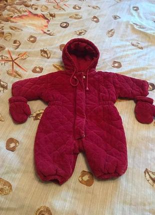 Комбинезон на девочку фирма dpam на возраст 6 мес