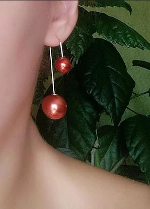 Серьги жемчуг сережки