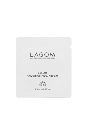 Заспокійливий крем для чутливої та проблемної шкіри lagom cellus sensitive cica cream3 фото