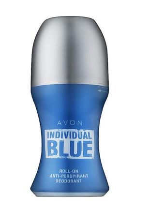 Дезодорант-антиперспірант з кульковим аплікатором avon individual blue for him, 50 мл ейвон