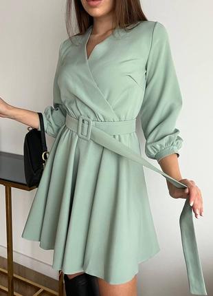 Плаття міні на запах