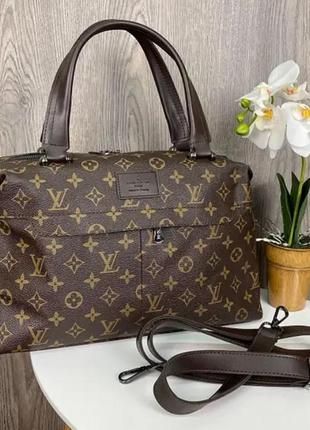 Велика жіноча сумка у стилі луї вітон, якісна міська сумка для дівчат через плече