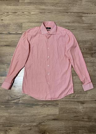 Сорочка в смужку boss hugo boss slim fit