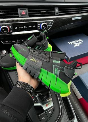 Чоловічі кросівки reebok zig kinetica edge black green