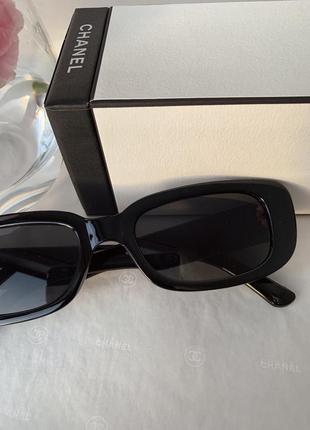 Тренд окуляри чорні сонцезахисні вузькі унісекс очки солнцезащитные черные узкие3 фото