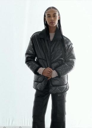 Стеганая куртка zara