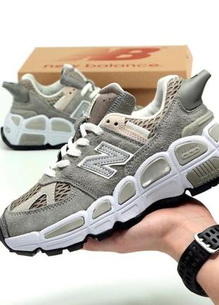 Красивейшие женские кроссовки new balance yurt 574 x salehe bembury серые с рефлективом4 фото