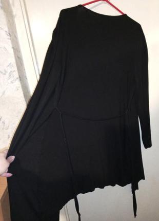 Трикотажна-стрейч,жіночна блузка-кардиган з пасиком,обманка,великого розміру,турція2 фото