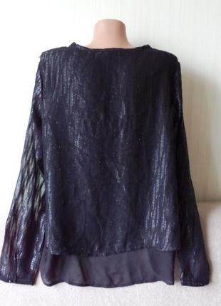 Блуза двойная с длинным рукавом, от janina, пог 58 см3 фото