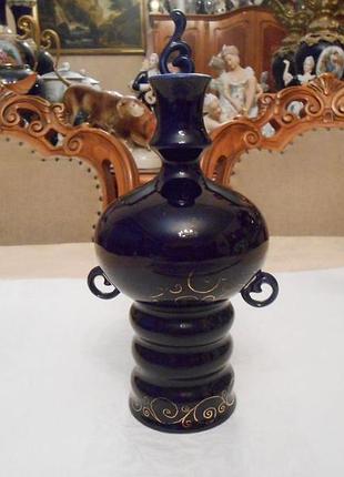 Графин штоф кобальт позолота фарфор ссср пролетарий