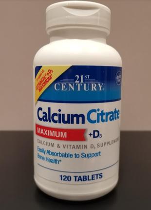 21 century — кальцій цитрат із д3 —

120 таблеток