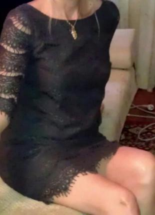 Платье гипюр франция  реснички