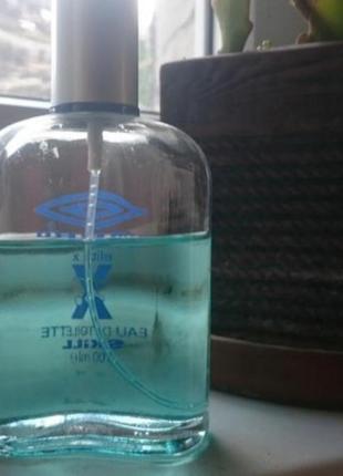 Туалетна вода марки umbro. залишок на фото.