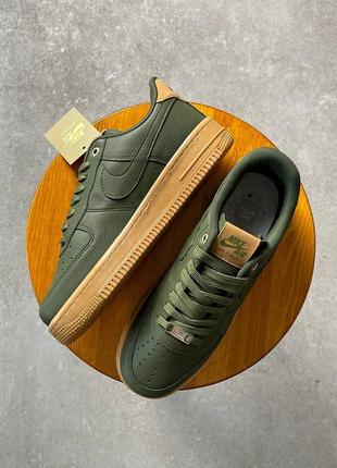 Кроссовки в стиле nike air force 1 khaki9 фото