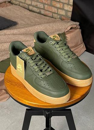 Кроссовки в стиле nike air force 1 khaki5 фото