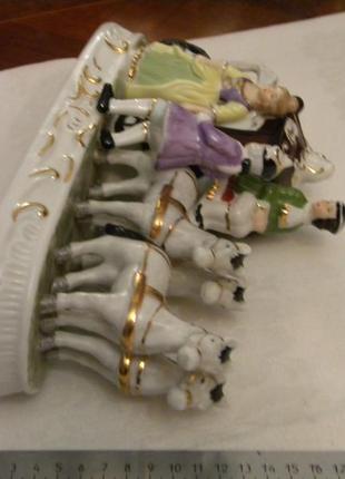 Статуэтка карета фарфор sri lanka