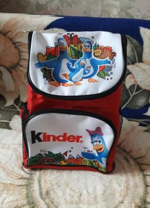 Рюкзак киндер детский ранец киндер пингви портфель kinder