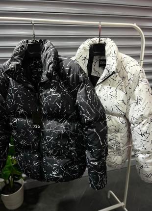 Зимняя мужская куртка белая / теплые мужские куртки на зиму2 фото