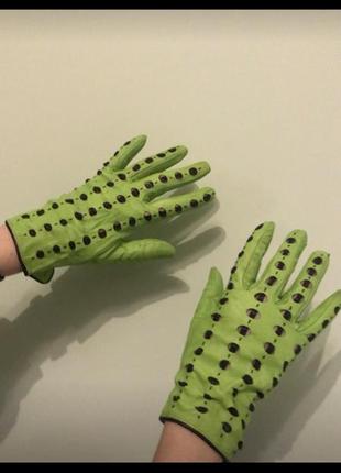 Перчатки кожа шкіра sermoneta gloves