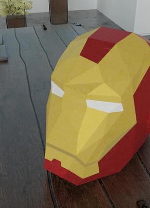 Наборы для создания 3д фигур оригами паперкрафт бумажная модель papercraft железный человек