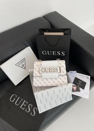 Сумка в стиле 👜 guess stephi white